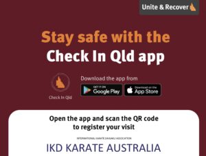 Check In Qld app for IKD-Karate- Australia